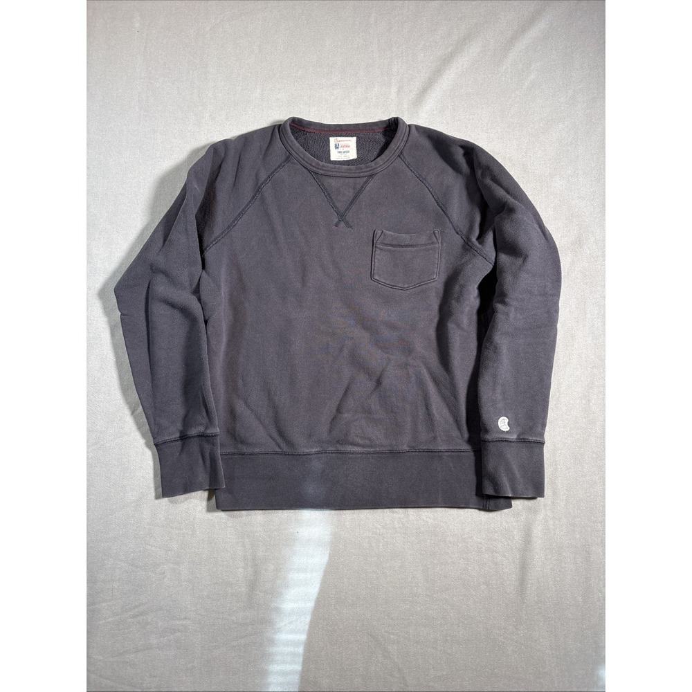 Champion x Todd Snyder Sweatshirt Mens Small Blue Gray Pocket Crewneck